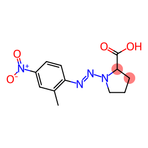 1-(2-(2-methyl-4-nitrophenyl)diaz-1-enyl)pyrrolidine-2-carboxylic acid