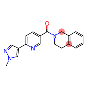 2-[(6-(1-METHYL-1H-PYRAZOL-4-YL)PYRIDIN-3-YL)CARBONYL]-1,2,3,4-TETRAHYDROISOQUINOLINE