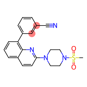 3-(2-[4-(METHYLSULFONYL)PIPERAZIN-1-YL]QUINOLIN-8-YL)BENZONITRILE