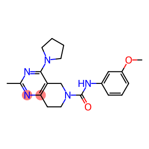 2-METHYL-4-PYRROLIDIN-1-YL-7,8-DIHYDRO-5H-PYRIDO[4,3-D]PYRIMIDINE-6-CARBOXYLIC ACID (3-METHOXY-PHENYL)-AMIDE