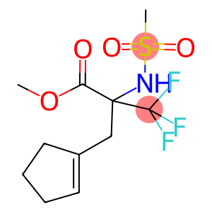 METHYL 2-(CYCLOPENT-1-EN-1-YLMETHYL)-3,3,3-TRIFLUORO-2-[(METHYLSULFONYL)AMINO]-PROPANOATE