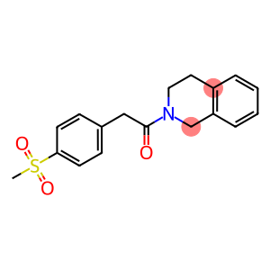 2-[2-(4-(METHYLSULPHONYL)PHENYL)-1-OXOETHYL]-1,2,3,4-TETRAHYDROISOQUINOLINE