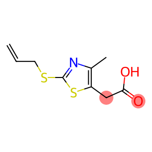 2-[4-methyl-2-(prop-2-en-1-ylsulfanyl)-1,3-thiazol-5-yl]acetic acid