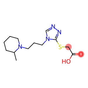 2-({4-[3-(2-methylpiperidin-1-yl)propyl]-4H-1,2,4-triazol-3-yl}sulfanyl)acetic acid