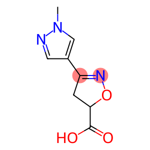 3-(1-methyl-1H-pyrazol-4-yl)-4,5-dihydro-1,2-oxazole-5-carboxylic acid