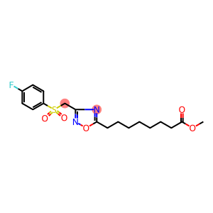 METHYL 8-(3-([(4-FLUOROPHENYL)SULFONYL]METHYL)-1,2,4-OXADIAZOL-5-YL)OCTANOATE