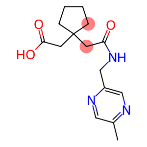 [1-(2-([(5-METHYLPYRAZIN-2-YL)METHYL]AMINO)-2-OXOETHYL)CYCLOPENTYL]ACETIC ACID