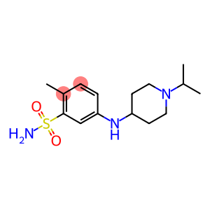 2-methyl-5-{[1-(propan-2-yl)piperidin-4-yl]amino}benzene-1-sulfonamide