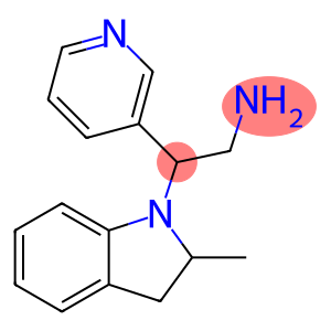 2-(2-methyl-2,3-dihydro-1H-indol-1-yl)-2-(pyridin-3-yl)ethan-1-amine