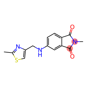 2-methyl-5-{[(2-methyl-1,3-thiazol-4-yl)methyl]amino}-2,3-dihydro-1H-isoindole-1,3-dione