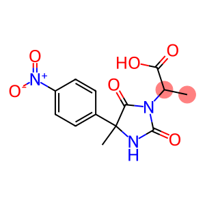 2-[4-methyl-4-(4-nitrophenyl)-2,5-dioxoimidazolidin-1-yl]propanoic acid