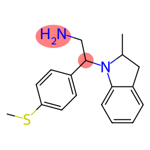 2-(2-methyl-2,3-dihydro-1H-indol-1-yl)-2-[4-(methylsulfanyl)phenyl]ethan-1-amine