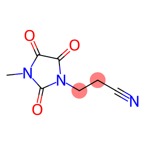 3-(3-methyl-2,4,5-trioxoimidazolidin-1-yl)propanenitrile