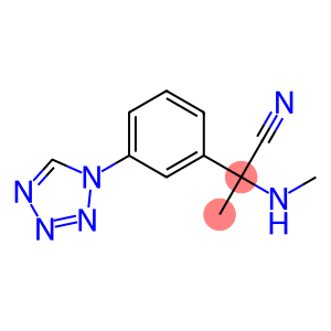 2-(methylamino)-2-[3-(1H-1,2,3,4-tetrazol-1-yl)phenyl]propanenitrile