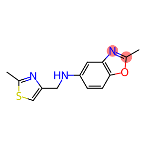 2-methyl-N-[(2-methyl-1,3-thiazol-4-yl)methyl]-1,3-benzoxazol-5-amine