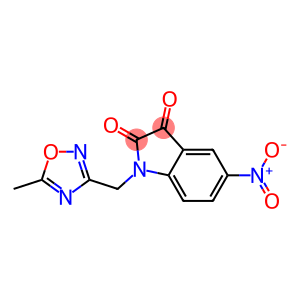 1-[(5-methyl-1,2,4-oxadiazol-3-yl)methyl]-5-nitro-2,3-dihydro-1H-indole-2,3-dione