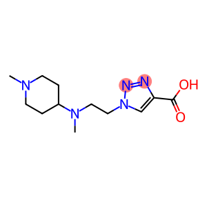 1-{2-[methyl(1-methylpiperidin-4-yl)amino]ethyl}-1H-1,2,3-triazole-4-carboxylic acid