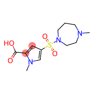 1-methyl-4-[(4-methyl-1,4-diazepan-1-yl)sulfonyl]-1H-pyrrole-2-carboxylic acid