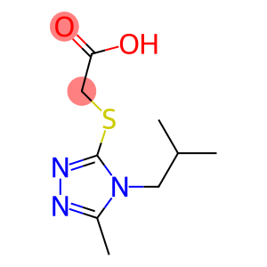 2-{[5-methyl-4-(2-methylpropyl)-4H-1,2,4-triazol-3-yl]sulfanyl}acetic acid