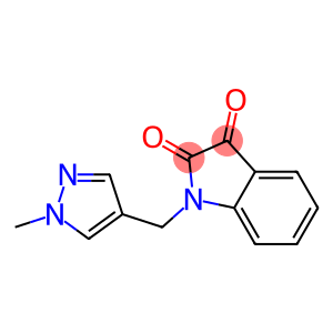 1-[(1-methyl-1H-pyrazol-4-yl)methyl]-2,3-dihydro-1H-indole-2,3-dione