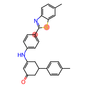 3-(4-(6-METHYLBENZO[D]THIAZOL-2-YL)PHENYLAMINO)-5-P-TOLYLCYCLOHEX-2-ENONE