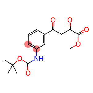 Methyl 4-(3-aminophenyl)-2,4-dioxobutanoate, N-BOC protected