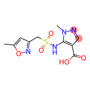 1-methyl-5-[(5-methyl-1,2-oxazol-3-yl)methanesulfonamido]-1H-pyrazole-4-carboxylic acid