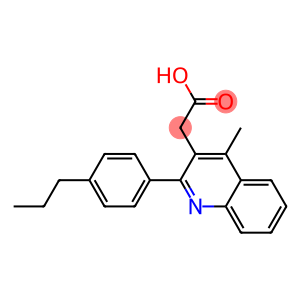 2-[4-methyl-2-(4-propylphenyl)quinolin-3-yl]acetic acid