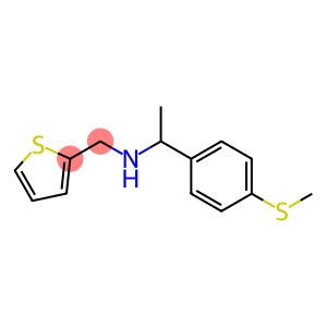 {1-[4-(methylsulfanyl)phenyl]ethyl}(thiophen-2-ylmethyl)amine