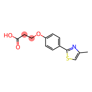 3-[4-(4-methyl-1,3-thiazol-2-yl)phenoxy]propanoic acid