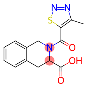 2-[(4-methyl-1,2,3-thiadiazol-5-yl)carbonyl]-1,2,3,4-tetrahydroisoquinoline-3-carboxylic acid