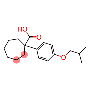 1-[4-(2-methylpropoxy)phenyl]cycloheptane-1-carboxylic acid