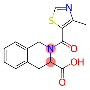 2-[(4-methyl-1,3-thiazol-5-yl)carbonyl]-1,2,3,4-tetrahydroisoquinoline-3-carboxylic acid