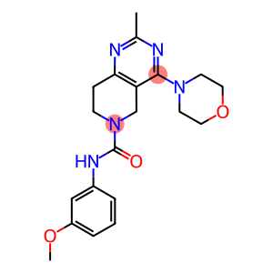 2-METHYL-4-MORPHOLIN-4-YL-7,8-DIHYDRO-5H-PYRIDO[4,3-D]PYRIMIDINE-6-CARBOXYLIC ACID (3-METHOXY-PHENYL)-AMIDE