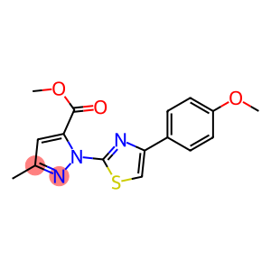 METHYL 1-[4-(4-METHOXYPHENYL)-1,3-THIAZOL-2-YL]-3-METHYL-1H-PYRAZOLE-5-CARBOXYLATE