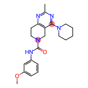 2-METHYL-4-PIPERIDIN-1-YL-7,8-DIHYDRO-5H-PYRIDO[4,3-D]PYRIMIDINE-6-CARBOXYLIC ACID (3-METHOXY-PHENYL)-AMIDE