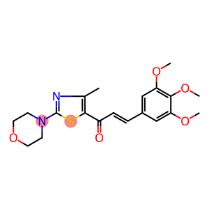 1-(4-METHYL-2-MORPHOLINO-1,3-THIAZOL-5-YL)-3-(3,4,5-TRIMETHOXYPHENYL)PROP-2-EN-1-ONE