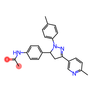 4'-(3-(6-METHYL-3-PYRIDYL)-1-(P-TOLYL)-2-PYRAZOLIN-5-YL)ACETANILIDE