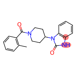 1-[1-(2-METHYLBENZOYL)PIPERIDIN-4-YL]-1,3-DIHYDRO-2H-BENZIMIDAZOL-2-ONE