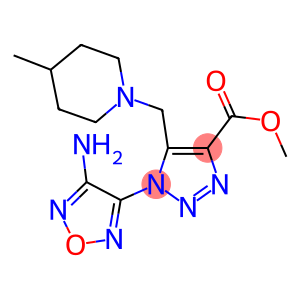 METHYL 1-(4-AMINO-1,2,5-OXADIAZOL-3-YL)-5-[(4-METHYLPIPERIDINO)METHYL]-1H-1,2,3-TRIAZOLE-4-CARBOXYLATE