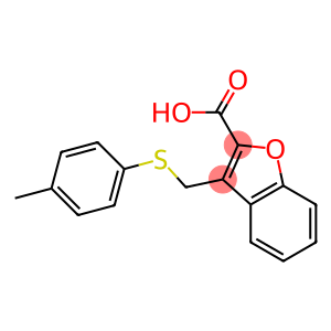 3-{[(4-methylphenyl)sulfanyl]methyl}-1-benzofuran-2-carboxylic acid