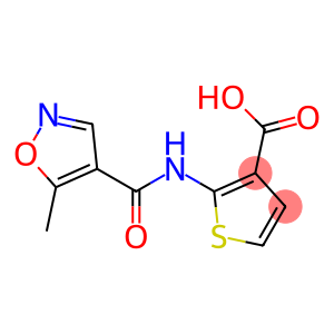 2-{[(5-methylisoxazol-4-yl)carbonyl]amino}thiophene-3-carboxylic acid