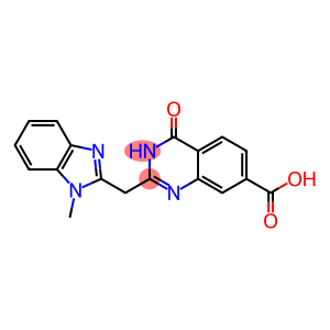 2-[(1-methyl-1H-1,3-benzodiazol-2-yl)methyl]-4-oxo-3,4-dihydroquinazoline-7-carboxylic acid