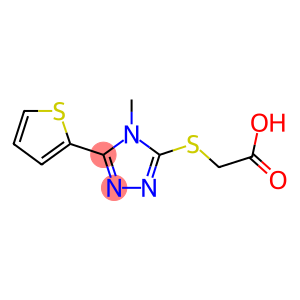 2-{[4-methyl-5-(thiophen-2-yl)-4H-1,2,4-triazol-3-yl]sulfanyl}acetic acid