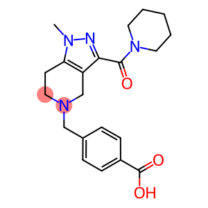 4-{[1-methyl-3-(piperidin-1-ylcarbonyl)-1,4,6,7-tetrahydro-5H-pyrazolo[4,3-c]pyridin-5-yl]methyl}benzoic acid