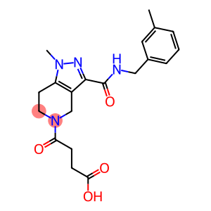 4-(1-methyl-3-{[(3-methylbenzyl)amino]carbonyl}-1,4,6,7-tetrahydro-5H-pyrazolo[4,3-c]pyridin-5-yl)-4-oxobutanoic acid