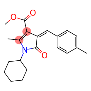 methyl 1-cyclohexyl-2-methyl-4-(4-methylbenzylidene)-5-oxo-4,5-dihydro-1H-pyrrole-3-carboxylate