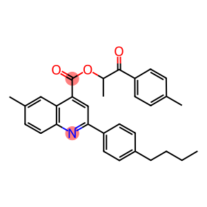 1-methyl-2-(4-methylphenyl)-2-oxoethyl 2-(4-butylphenyl)-6-methyl-4-quinolinecarboxylate