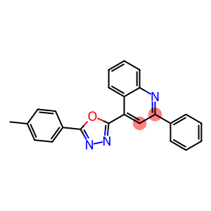 4-[5-(4-methylphenyl)-1,3,4-oxadiazol-2-yl]-2-phenylquinoline