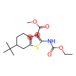 methyl 6-tert-butyl-2-[(ethoxycarbonyl)amino]-4,5,6,7-tetrahydro-1-benzothiophene-3-carboxylate